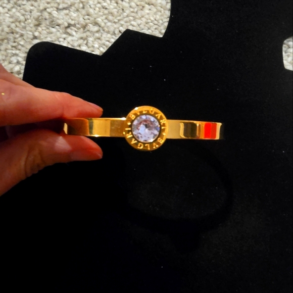 18kgp Gold Bracelet with Crystal Accent - Picture 1 of 10